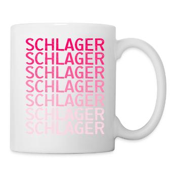 Schlager Schlagermusik Schlagerparty - Tasse - Weiß - Rechts