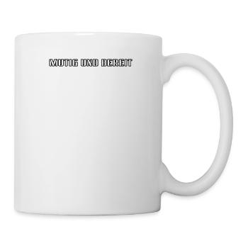 Feuerwehr - Mutig und bereit - Tasse - Weiß - Rechts