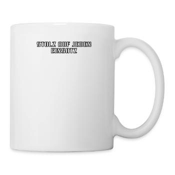 Feuerwehr - Stolz auf jeden Einsatz - Tasse - Weiß - Rechts