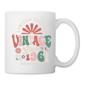 1961 Birthday 1961 vintage - Mug - white - Right