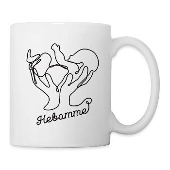 Geburtshilfe Hebamme Baby Geburt Schwanger Hebame - Tasse - Weiß - Rechts