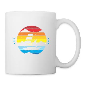 Segeln Geschenk Segelboot Bootfahren Kapitän - Tasse - Weiß - Rechts