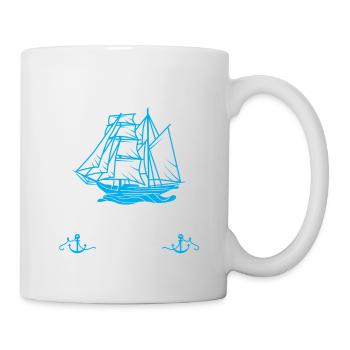 Segeln Geschenk Segelboot Bootfahren Kapitän - Tasse - Weiß - Rechts