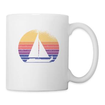 Segeln Geschenk Segelboot Bootfahren Kapitän - Tasse - Weiß - Rechts