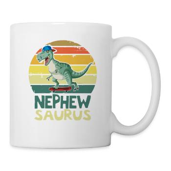Nephewsaurus T Rex Dinosaur Nephew Saurus Family - Mug - white - Right