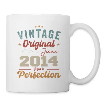 June 2014 Aged to Perfection June 2014 vintage - Mug - white - Right