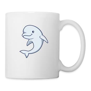 Kawaii Wal - Beluga - Tasse - Weiß - Rechts