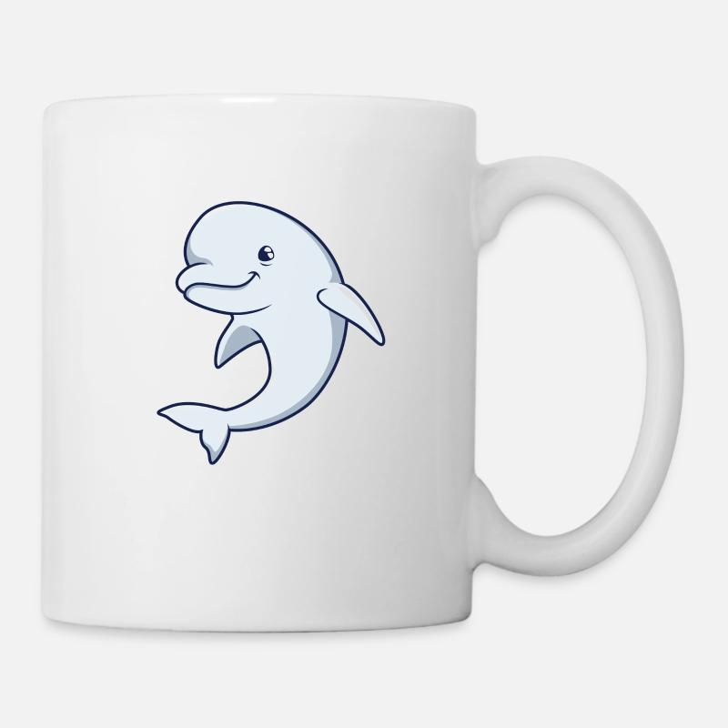 Kawaii Whale - Béluga - Mug blanc - blanc