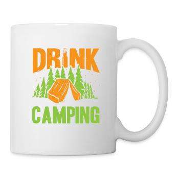 Je ne bois pas toujours quand je campe, oh attendez - Mug blanc - blanc - Droite