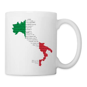 Italy many languages - Mug - white - Right