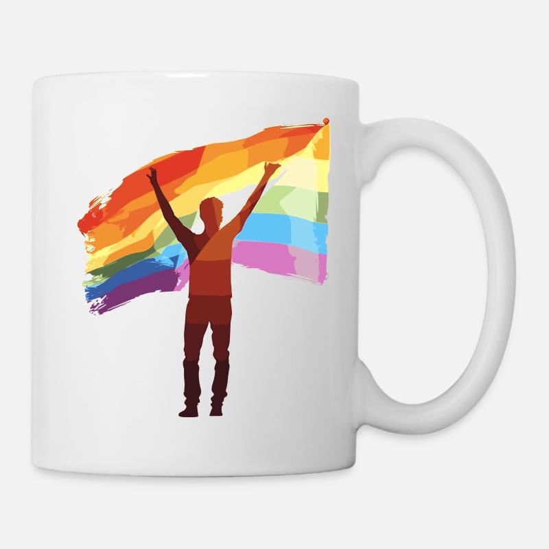 Rainbow : Couleurs de l’amour - Mug blanc - blanc