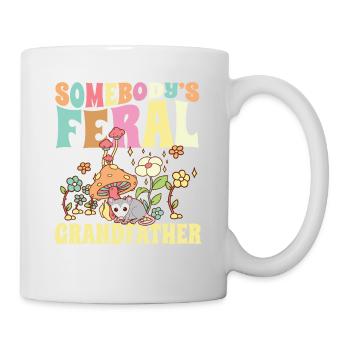 Somebody's Feral Grandfather Wild Family Grandpa - Mug - white - Right