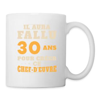30 Ans pour créer ce chef d'euvre - Mug blanc - blanc - Droite