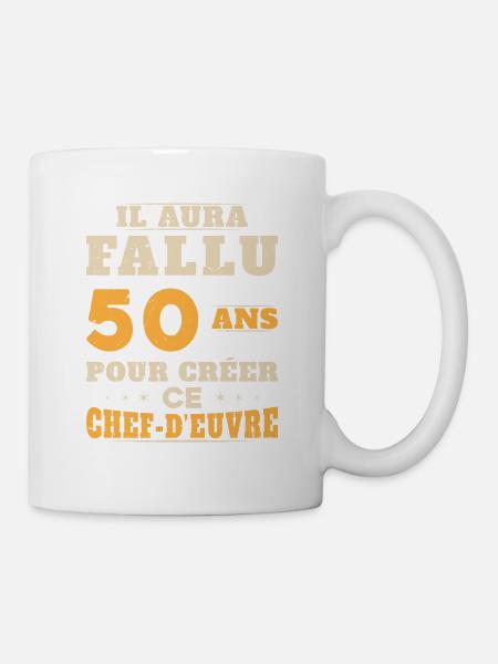 50 Ans pour créer ce chef d'euvre - Mug blanc - blanc