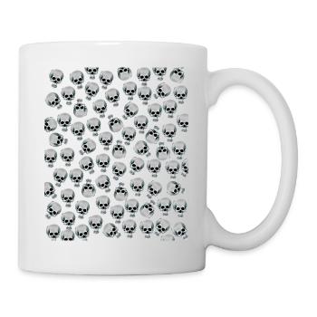 Skulls Schädel - Tasse - Weiß - Rechts