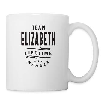 Team Elizabeth Lifetime Member - Mug - white - Right
