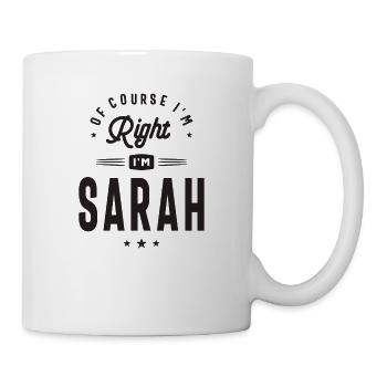 Sarah Knows Best - Mug - white - Right