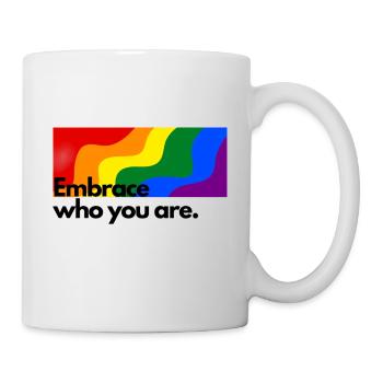 Embrace who you are - Mug blanc - blanc - Droite
