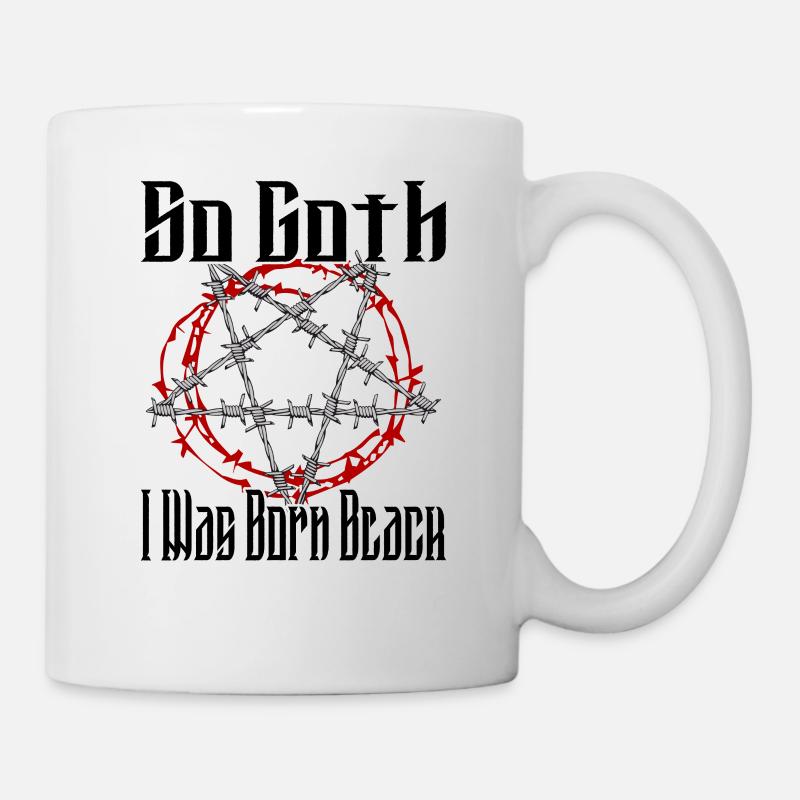 Satan Beelzebub Teufel Gothic Pentagram Mystisch - Tasse - Weiß