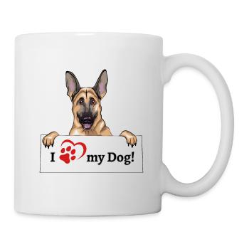 I love my dog - German Shepherd - Mug - white - Right