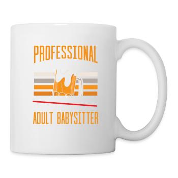 Professioneller Barkeeper Erwachsene Babysitter - Tasse - Weiß - Rechts
