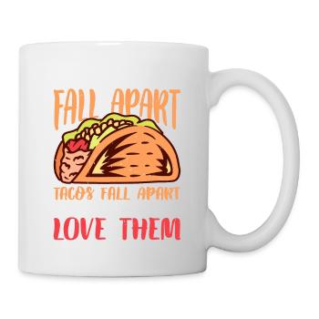 C’est correct de s’effondrer, les tacos s’effondrent 3 - Mug blanc - blanc - Droite