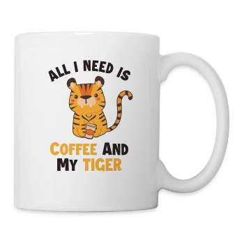Coffee and my Tiger King Tiger Wildcat - Mug - white - Right