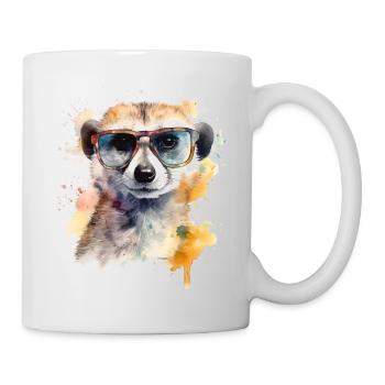 Meerkat Gift Animal Animal Motif Sunglasses - Mug - white - Right