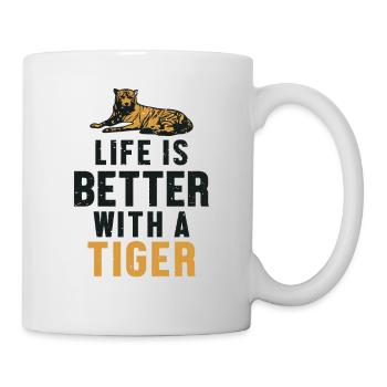 Life is Better with a Tiger King Tiger - Mug - white - Right