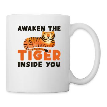 Awaken The Tiger Inside You King Tiger - Mug - white - Right