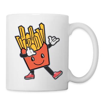 Pommes frites - Tasse - Weiß - Rechts