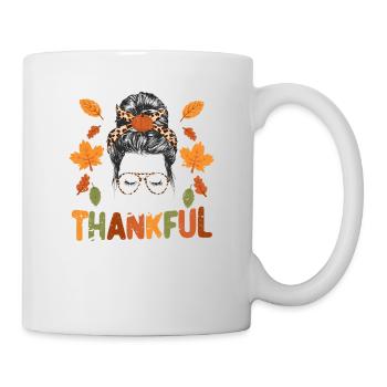 Eine dankbare Oma Thanksgiving Day Herbst Saison - Tasse - Weiß - Rechts