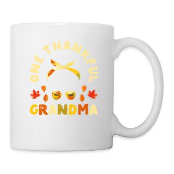 A grateful grandma's Thanksgiving Day Fall Season - Mug - white - Right
