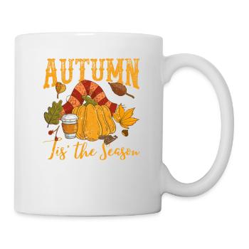 Automne Tis' La saison Citrouille Action de grâce - Mug blanc - blanc - Droite