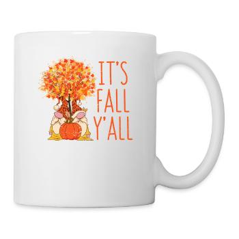 It's Autumn Y'all Cute Gnomes Pumpkin Autumn - Mug - white - Right