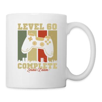 Geschenk Anniv. Vintage lvl 60 ed. limitiert - Tasse - Weiß - Rechts