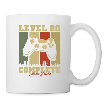 Geschenk Anniv. Jahrgang Niv. 20 Aufl. Limitiert - Tasse - Weiß - Rechts