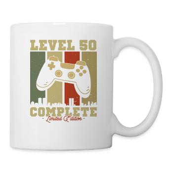 Cadeau Anniversaire Vintage Niv. 50 Éd. Limitée - Mug blanc - blanc - Droite