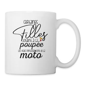 Princesses Motardes Authentiques - Mug blanc - blanc - Droite