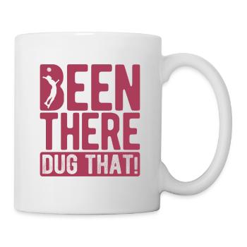 Volleyballer Spruch Für Volleyballspiel Volleyball - Tasse - Weiß - Rechts
