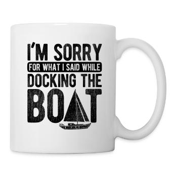 Segelboot Kapitän Spruch Zum Segeln - Tasse - Weiß - Rechts
