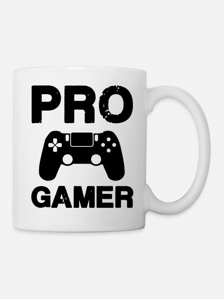 pro gamer - Tasse - Weiß