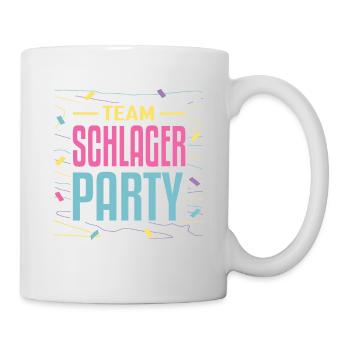 Team Schlager Party Schlagermusik Schlagerparty - Tasse - Weiß - Rechts