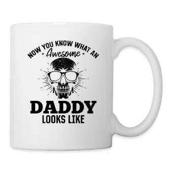 Papa - Maintenant tu sais à quoi ressemble un papa génial L - Mug blanc - blanc - Droite