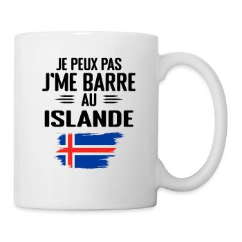 Je Peux Pas J'me Barre Au Islande - Mug blanc - blanc - Droite