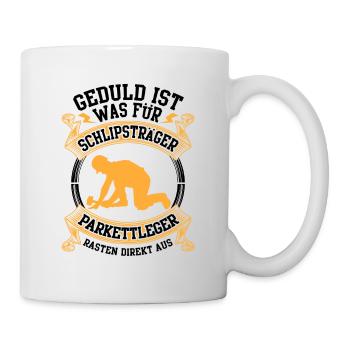 Parkettleger rasten direkt aus Fliesenleger - Tasse - Weiß - Rechts