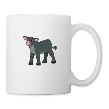 Bœuf Kawaii Black Angus - Mug blanc - blanc - Droite