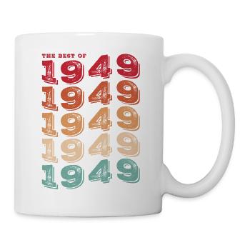 Vintage 1949 Cadeaux Légende pour 74 ans - 74ème - Mug blanc - blanc - Droite