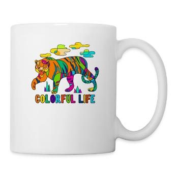 Colorful Life Wildcat Big Cat Siberian - Mug - white - Right