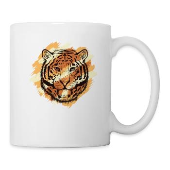 Königstiger Wildkatze Raubkatze Sibirischer Tiger - Tasse - Weiß - Rechts